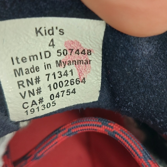 LL Bean Rangeley 2 Eye Moc Kids Size 4 Womens 5.5 Navy Blue Rain Boot 507448 - Picture 4 of 7